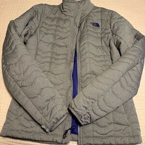 The North Face Gray and Blue Jacket